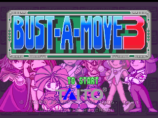 Bust-A-Move 3 Title Screen